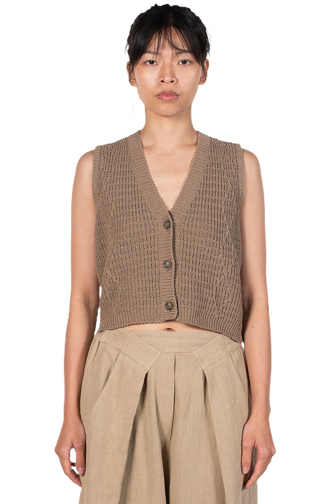 Monica Cordera Amber Knit Linen Top