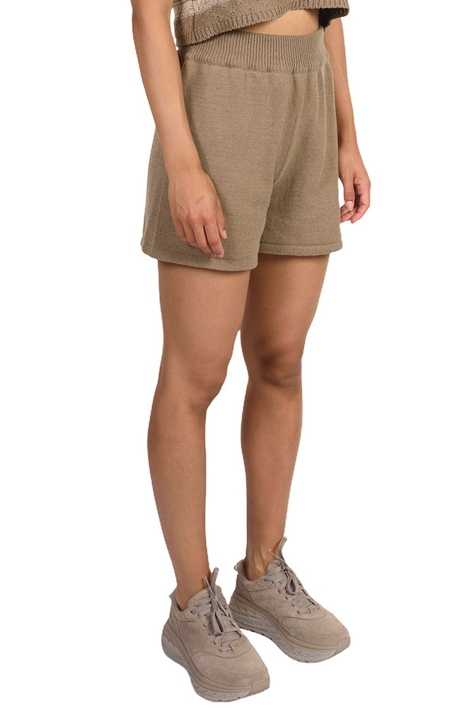 Monica Cordera Taupe Cotton Short