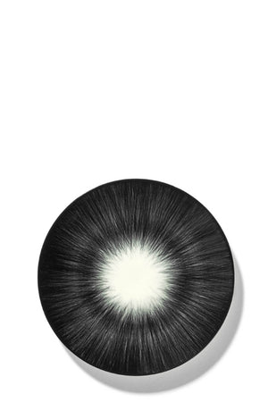 Ann Demeulemeester x Serax Off-White Black Plate 14 cm Var 5