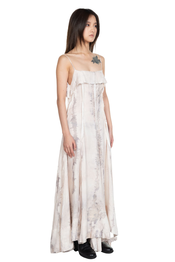 Dyed Satin Slip Dress