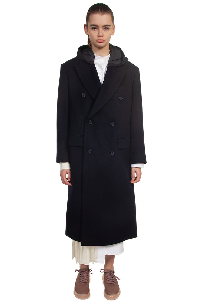 Recode Sports Layered Double Breasted Coat