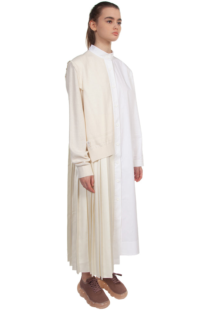 Recode Pleated Long Shirt Dress for Women