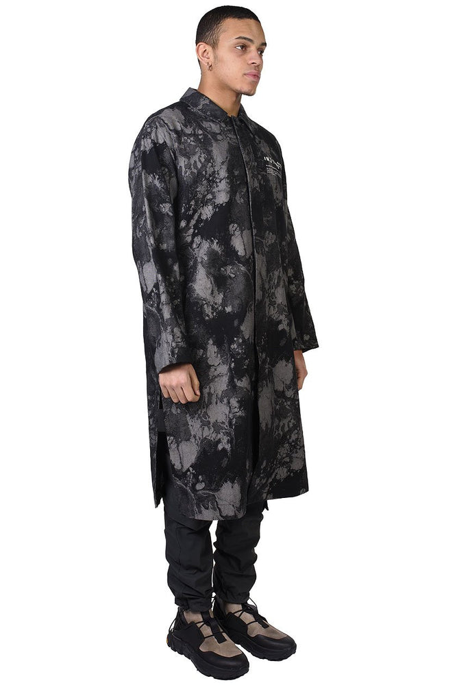 Tobias Birk Nielsen Acid Jacquard Long Coat for Men