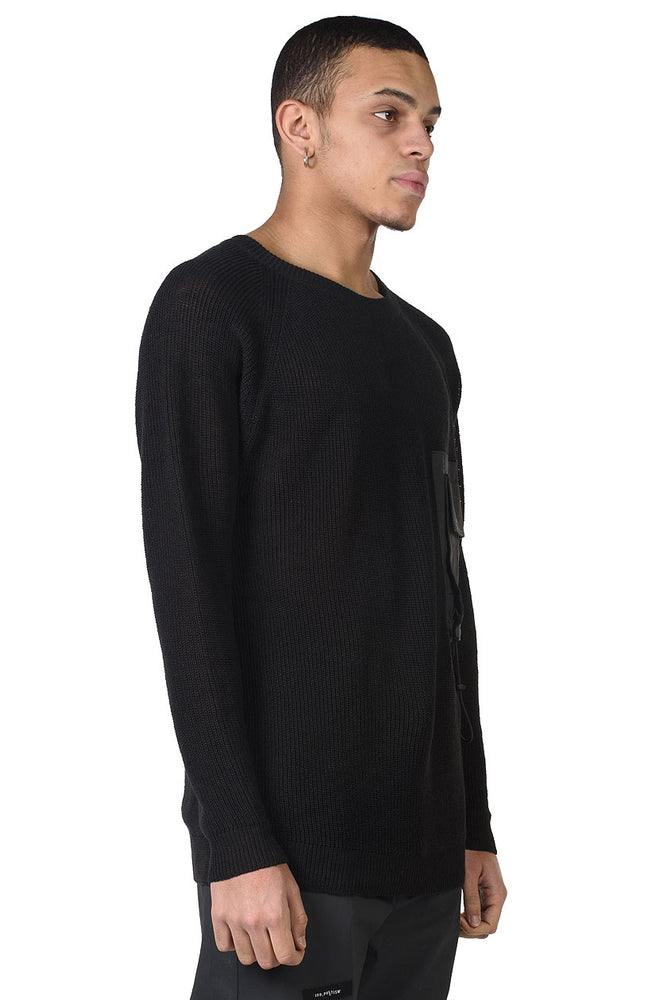 Tobias Birk Nielsen Rib Knit with Chest Pocket