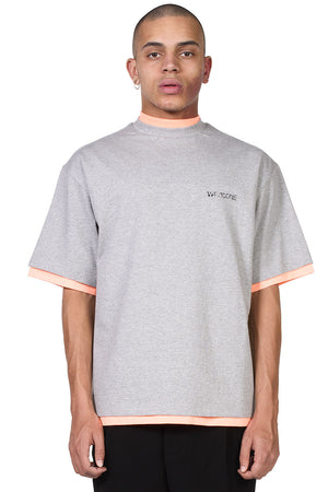 We11done Melange & Neon Orange Reversible Gig T-shirt