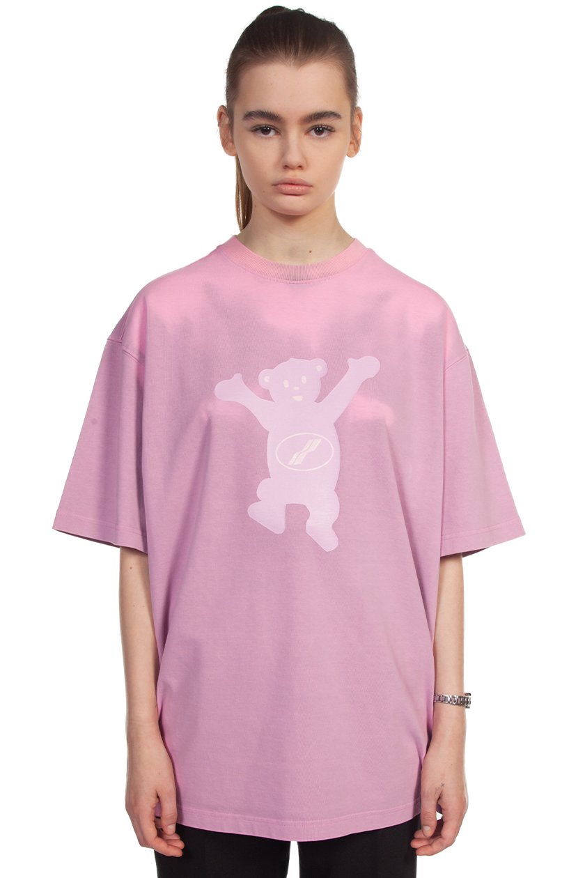 We11done Pink Heat Sensitive Teddy T-shirt for Women UJNG