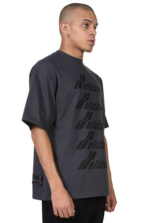 We11done Charcoal Front Logo T-shirt