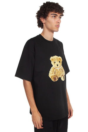 We11done Black Teddy T-shirt for Men