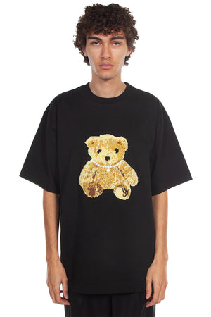 We11done Black Teddy T-shirt for Men