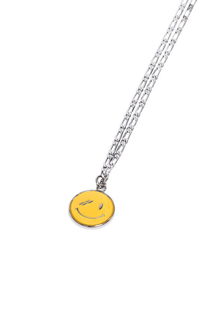 We11done Silver Smile Necklace