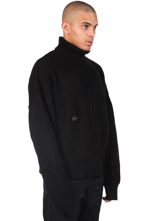 Attempt Black Turtle Neck Sweater