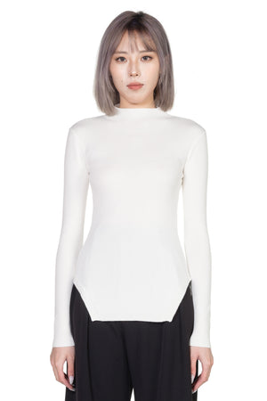 Attempt Lace Knit Top White for Women