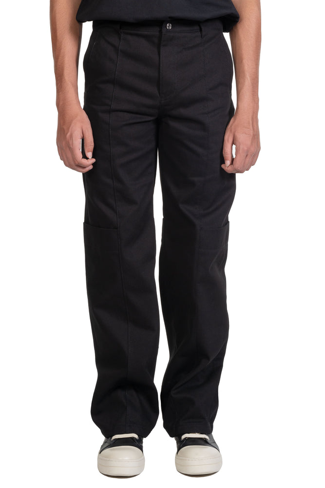 We11done Black Layered Trousers