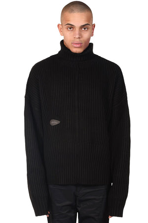 Attempt Black Turtle Neck Sweater