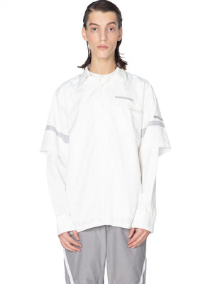 C2H4 White Time Secret-Service Short Sleeve Shirt