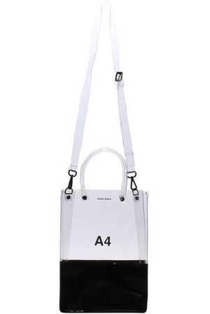 Nana-Nana A4 Bag Clear & Black Opaque Bag