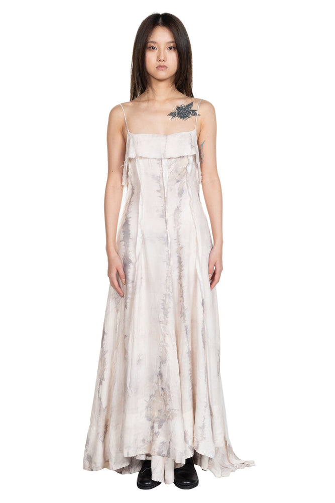 Dyed Satin Slip Dress