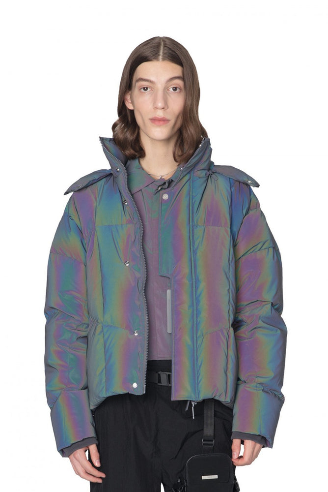 C2H4 IDRC Intervein Stitch Hooded Down Jacket