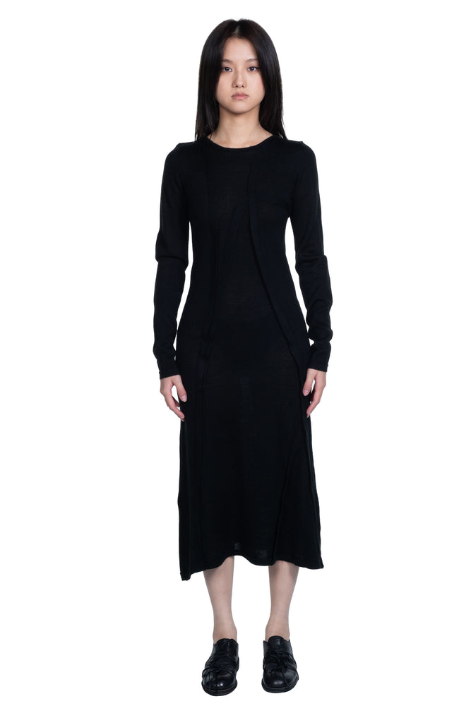 ii sense Ink Wool Family Tree Dress