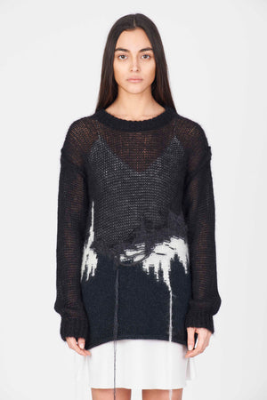 Isabel Benenato Mohair Knit Floating Threads