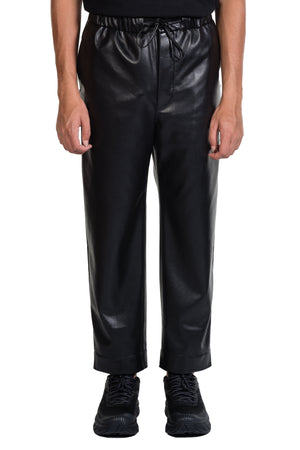 Nanushka Jain Vegan Leather Relaxed Pants Black