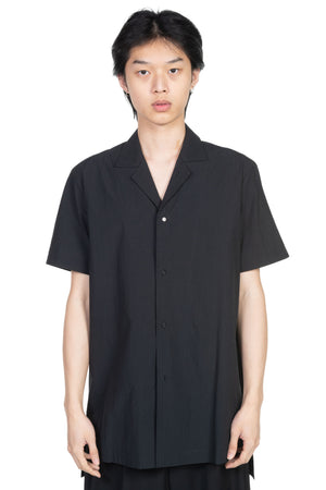 Joe Chia Camp Collar Shirt Black