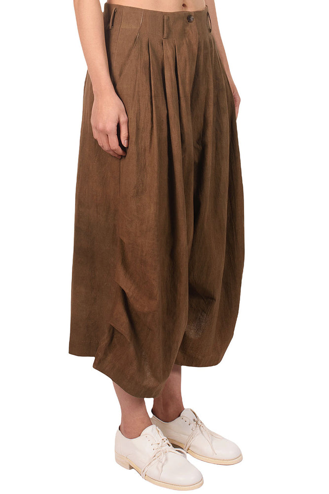 Kar Persimmon Dyed Cotton Trousers
