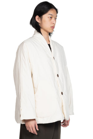 Kar White Padded Cotton Jacket