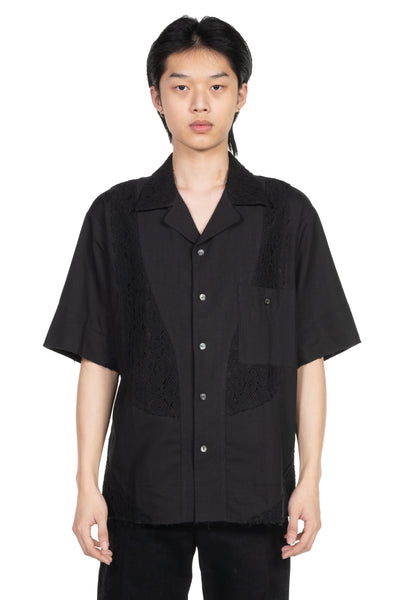 Professor E Lace Layer Collar Shirt | UJNG