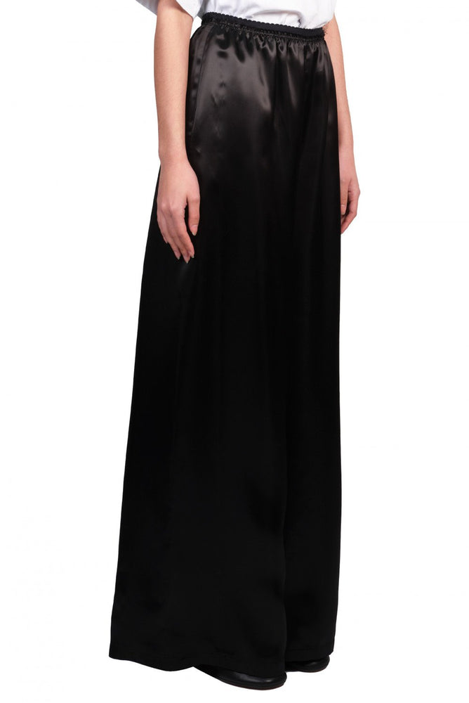 MM6 Black Wide Leg Trousers