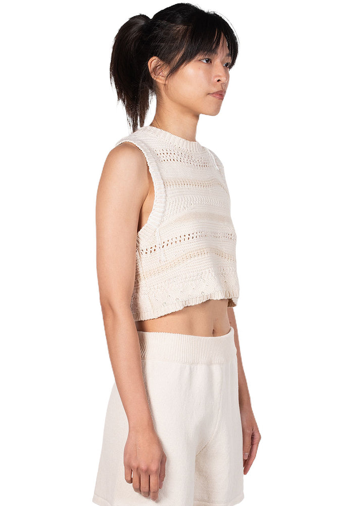 Monica Cordera Natural Patched Waistcoat