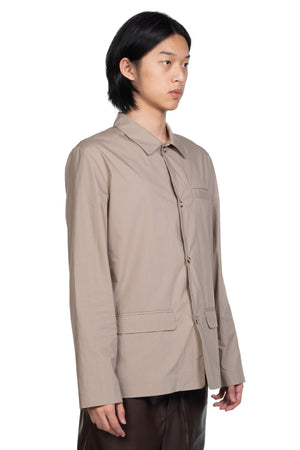 Nanushka Jao Tailored Long Sleeve Stone Jacket 