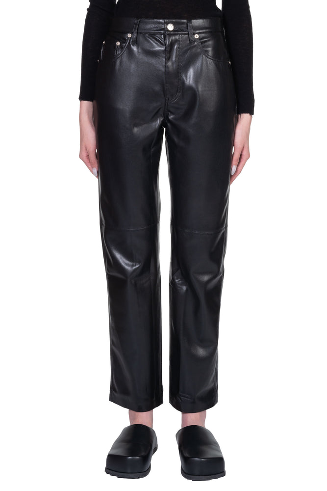 Nanushka Vinni Vegan Leather Pants Black