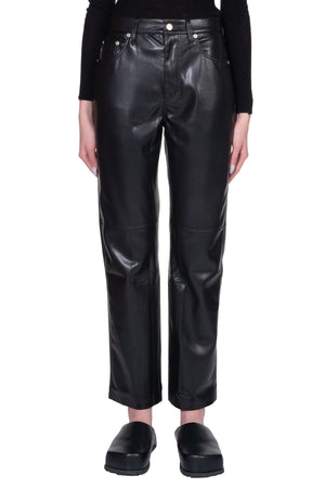Nanushka Vinni Vegan Leather Pants Black