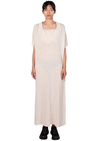 Monica Cordera Natural Knit Linen Dress