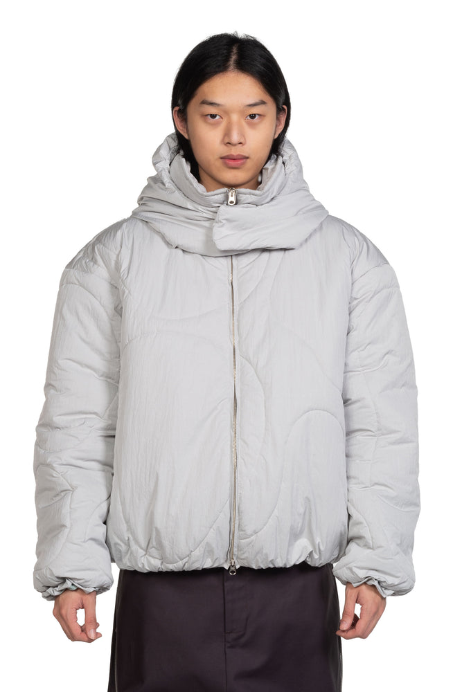 P. Andrade Rio Puffer Jacket Light Grey