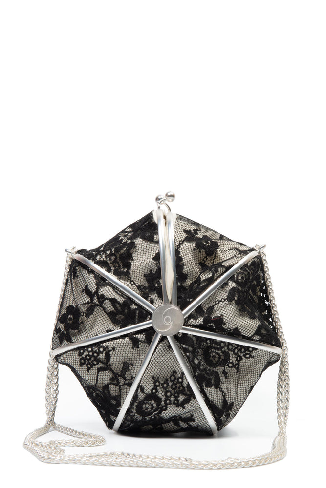 Peng Tai Squid Ink Silk Lace Umbrella Purse
