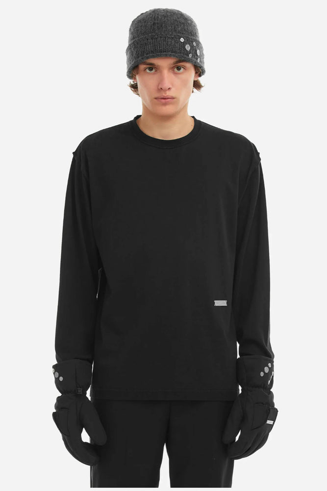 C2h4 Raw Edge Long Sleeve Tee