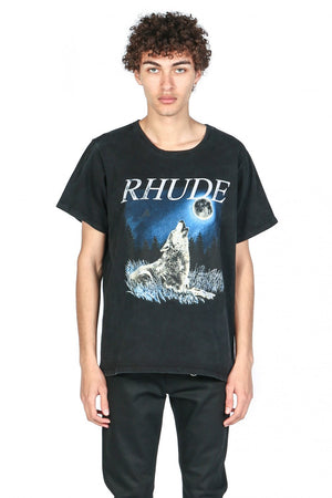 Rhude T-shirt Wolf and Moon
