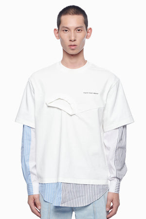 Feng Chen Wang Shirt Panelled Sweater