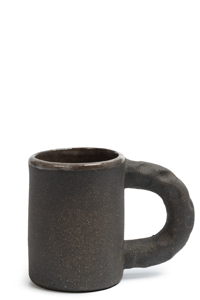 Olivia Fiddes Squeezed Mug Black