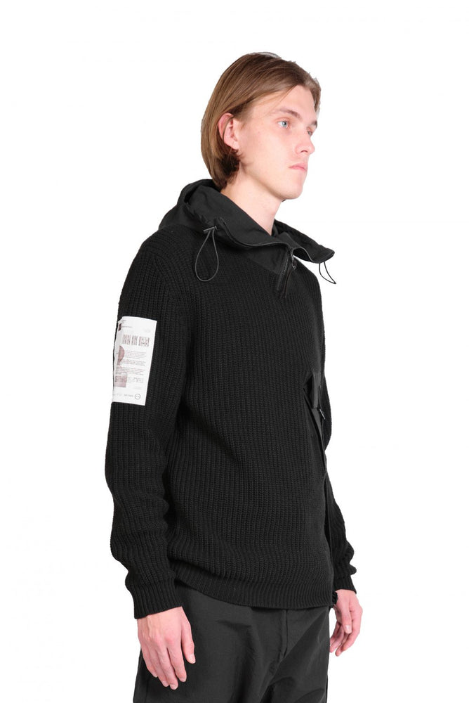 Tobias Birk Nielsen Woven Hoodie Black 