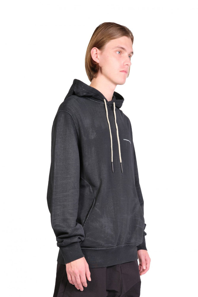 Tobias Birk Nielsen Oxide Dye Hoodie Black. 