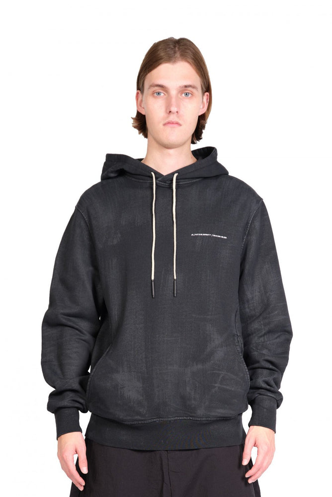 Tobias Birk Nielsen Oxide Dye Hoodie Black. 