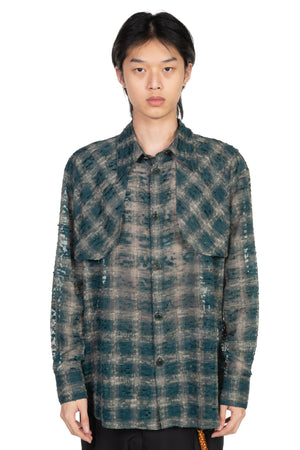 Andersson Bell Wasser Sheer Checked Shirt