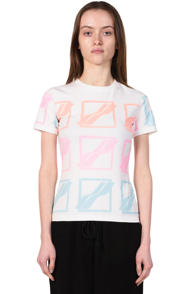 We11done Multi Logo White T-shirt