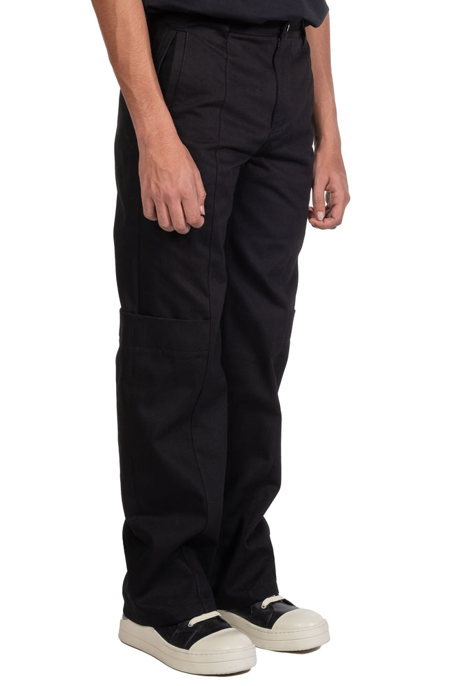 We11done Black Layered Trousers