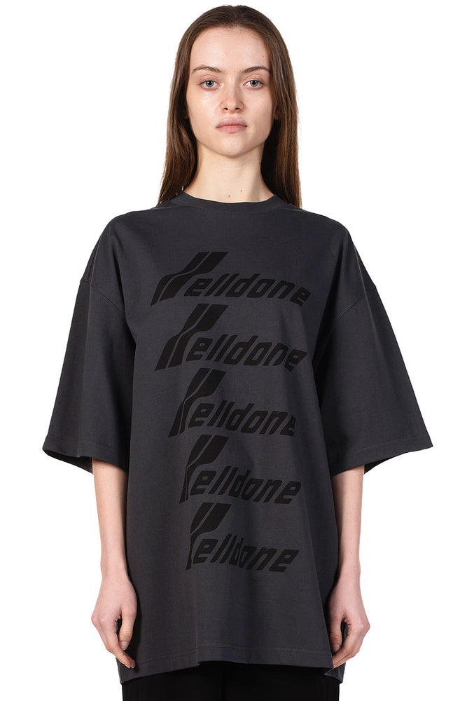 We11done Charcoal Logo T-shirt