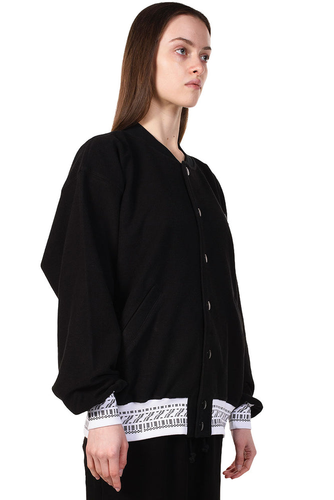 We11done Black Logo Print Jacket