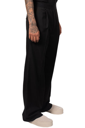 We11done Black Logo Trousers